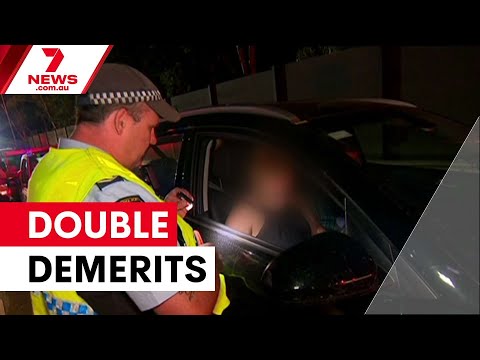 Double demerits target holiday road safety | 7NEWS