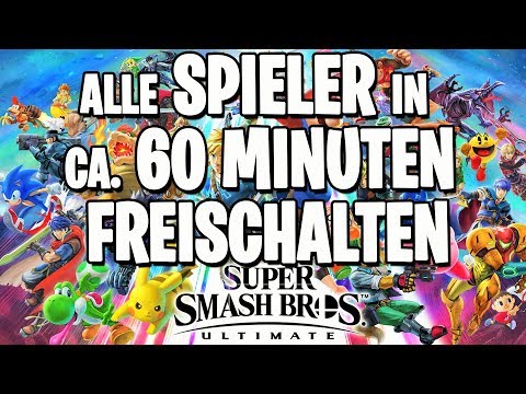 Super Smash Bros. Ultimate ► UNLOCK all fighters in about 60 minutes!
