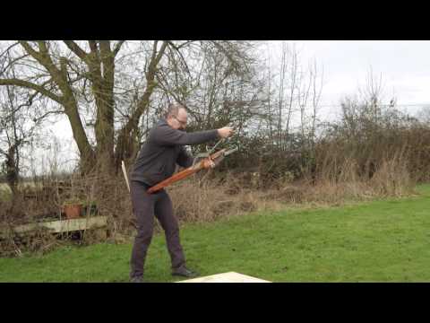 Tod of Todsstuff shoots a 15th century medieval war crossbow