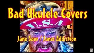 preview picture of video 'Bad Ukulele Cover ~ Janes Addiction, Jane Says'