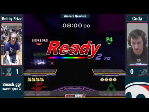 Sweet Spot 3 SSBM - Bobby Frizz (Fox) Vs. Cuda (Sheik) Winners Quarters