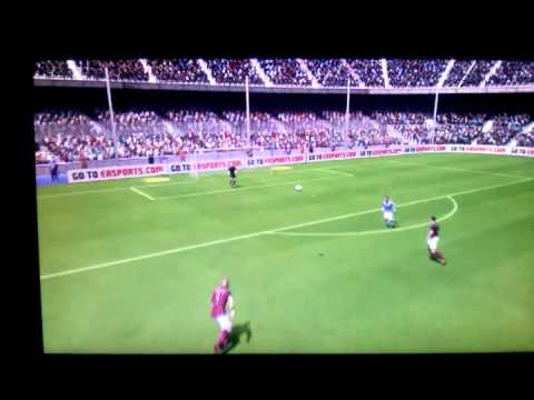 Jovetic 30m finesse shot goal - FIFA 14 Demo
