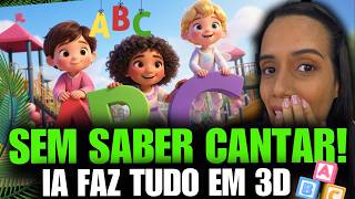O SEGREDO para Criar MÚSICAS INFANTIS 3D ANIMADAS com IA usando APENAS 1 PROMPT