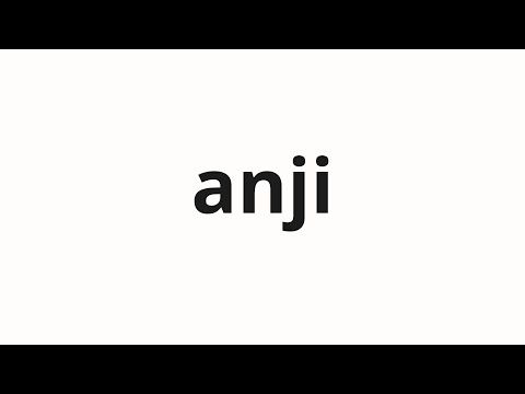 How to pronounce anji | 앉지 (Sit down in Korean)