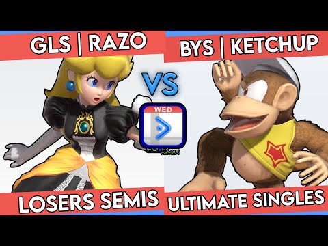 BNB Playlive Wednesday 4 - GLS | Razo (Peach) VS BYS | Ketchup (Diddy Kong) Losers Semis