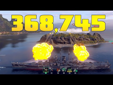 insane DMG Des Moines  || 3800 base exp || World of Warships