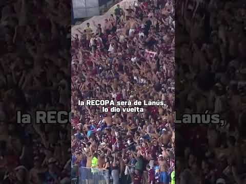 "La emoción del gol que le dio el título de la Recopa a Lanús en el Maracaná contra Flamengo." Barra: La Barra 14 &bull; Club: Lanús &bull; País: Argentina