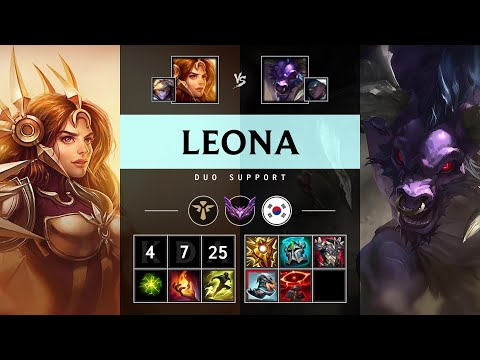 Leona Support vs Alistar - KR Master Patch 25.13