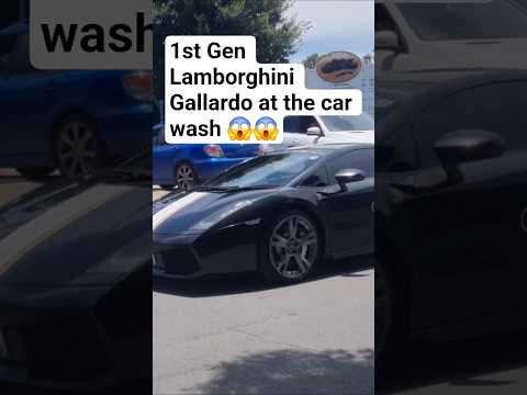 We found this Gallardo at the car wash 😧.#lamborghini #supercars #shorts