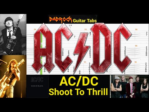 Shoot To Thrill - AC/DC - Guitar + Bass TABS Lesson
