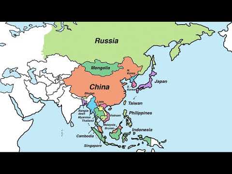 Memorize countries in Asia fast using mnemonics