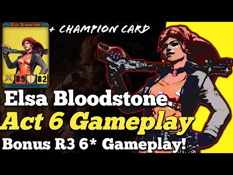 Elsa Bloodstone Act 6 Gameplay & Champion Card + Rank 3 6* Elsa Vs Labyrinth Elektra! So Under-Rated