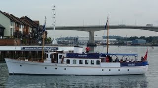 preview picture of video 'MY Bounty built 1936,(Motor Yacht), Ocean Village Southampton 8th August 2013.'