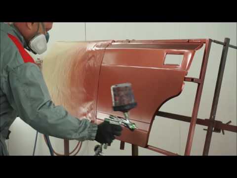 ПЛАВНЫЙ ПЕРЕХОД New Color MAZDA 46V     Нанесение подложки