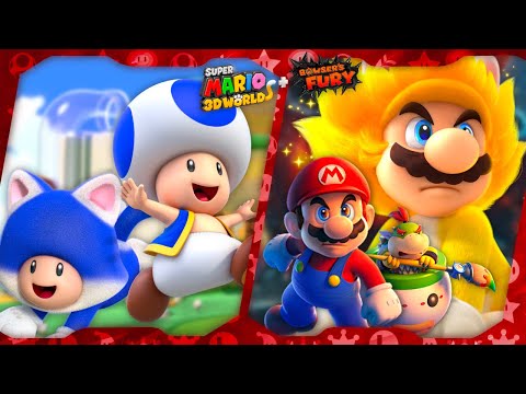 Super Mario 3D World + Bowser's Fury ᴴᴰ All Games 100% (Green Stars, Stamps, Cat Shines) Toad