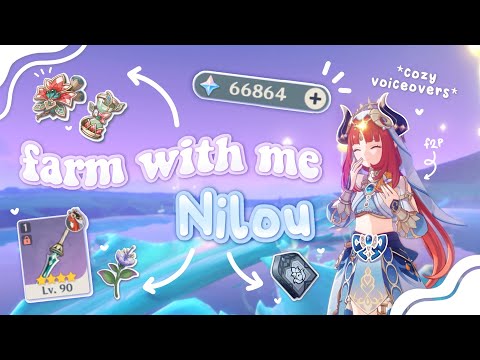 build nilou with me + pulls 🦚✩₊˚. cozy voiceovers and gameplay・꒱| Genshin Impact