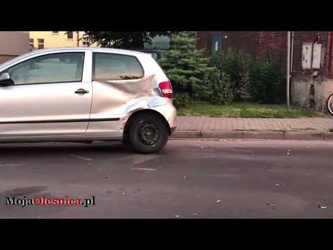 29.06.2018 Oleśnica - wypadek vw i motocykla