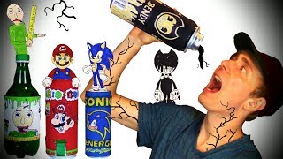 DO NOT DRINK BENDY 😈 Baldi + Mario + Sonic - DI