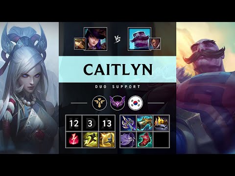 Caitlyn Support vs Braum - KR Master Patch 25.20