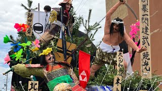 令和4年度土崎港曳山祭り　本山町の御幸山車と戻り山車