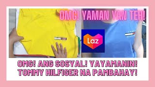 LAZADA TOMMY HILFIGER SANDO BUNDLE OF 6 MALAMBOT ANG TELA SOSYAL NAMAN THIS PAMBAHAY TALAGA!