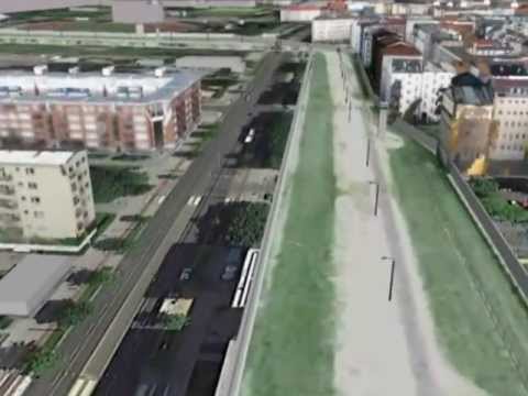 Berliner Mauer in GoogleEarth 1 - Mauerflug
