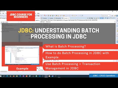 Batch Program In Java Jdbc
