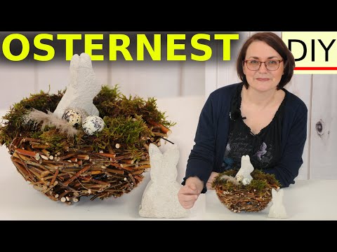 OSTERNEST aus Astschnitt selber machen | Naturmaterialien DIY Frühlingsdeko