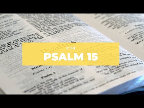 [Audio Complete Jewish Bible] Psalm 15