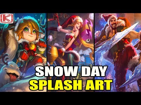 NEW SNOW DAY SPLASH ART JINX, POPPY, AND DRAVEN - League of Legends