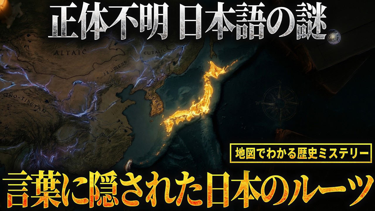 【地図でわかる】日本語はなぜ孤立しているのか？言語学者でも解けない起源の謎