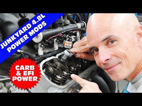 HOW TO MAKE HP WITH YOUR JUNKYARD 4.8L LS! CHEAP 4.8L POWER MODS. CARB VS EFI, SINGLE VS DUAL PLANE