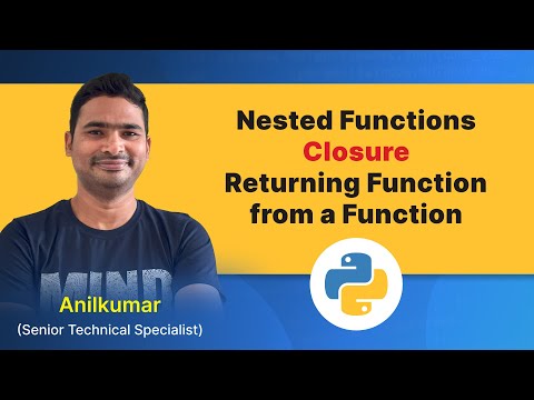 Python Class 41 Nested Function Closures Return A Function From A Function In Telugu