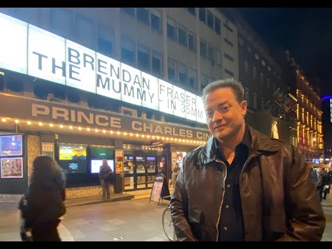 Brendan Fraser - Surprise Intro before THE MUMMY at The Prince Charles Cinema, London!