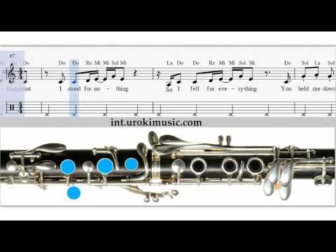 Klarinette Lernen Katy Perry Roar Noten Klarinettenunterricht Schule Lied Lehrer Klasse Unterricht