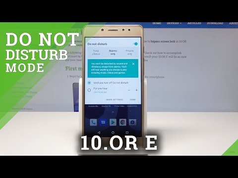 How to Enable Do Not Disturb Mode in 10.OR E - Mute Sounds / Allow Exceptions