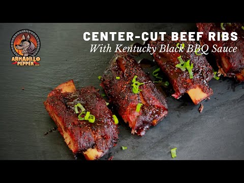 Center Cut Beef Ribs with Kentucky Black BBQ Sauce