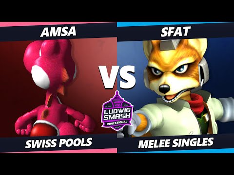 Ludwig Invitational - aMSa (Yoshi) Vs. SFAT (Fox) SSBM Melee Tournament