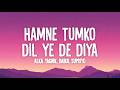 Hamne Tumko Dil Ye De Diya Lyrics Alka Yagnik Babul Supriyo