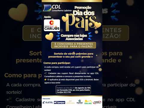 Promoção Dia dos Pais CDL Lafaiete