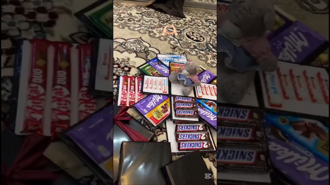 Sweet box gifts unboxing – chocolate surprise 🍫.         #unboxingvideo #giftbox #candy #treats #fun