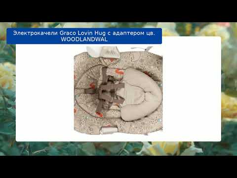 Электрокачели Graco Lovin Hug с адаптером цв. WOODLANDWAL обзор