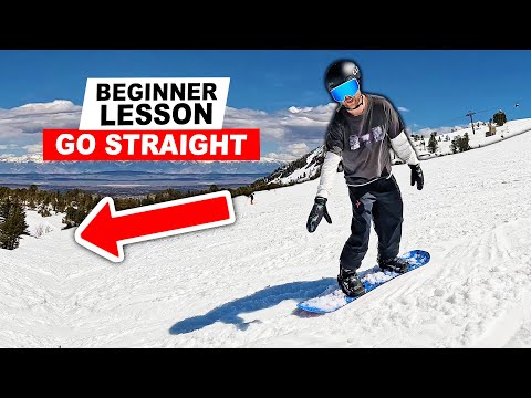 How To Make Your Snowboard Run Straight - Beginner Lesson