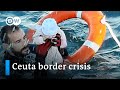 Clashes Between Migrants And Security Forces At The Moroccan Spanish Border Of Ceuta DW News