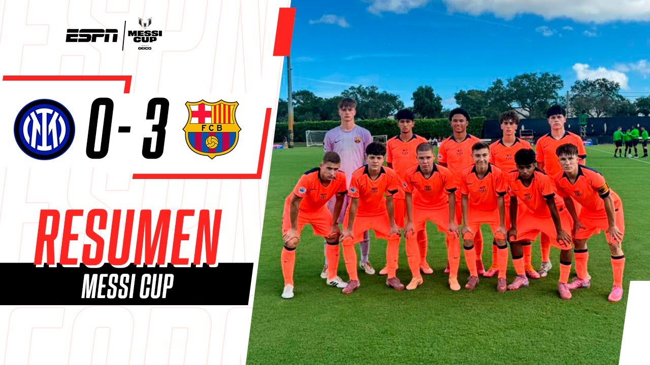 LA FAMOSA MASÍA: EL CULÉ SE FLOREÓ ANTE EL INTER EN LA MESSI CUP | Inter 0-3 Barcelona | RESUMEN