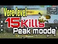 Vere level BOOYAH 😃🙃😃, PEAK  Moode  with BOOYAH,  FREE FIRE GAMEPLAY MALAYALAM VIDEO