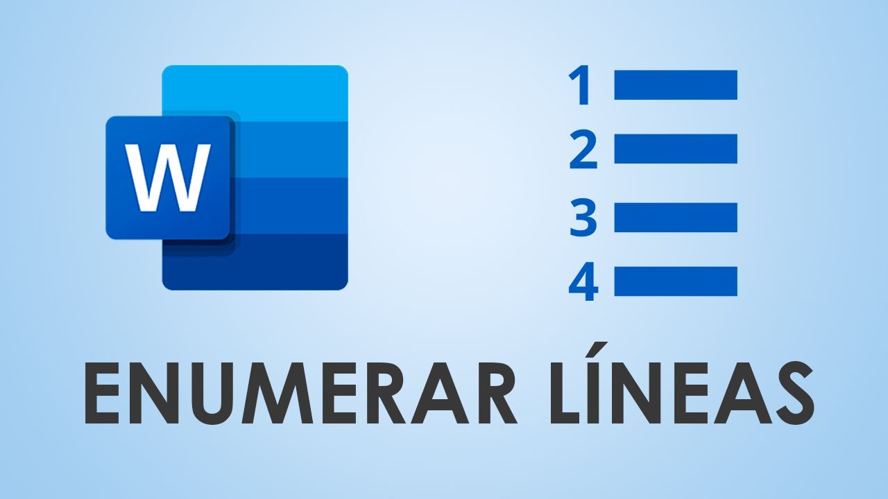 Cómo CONTAR y ENUMERAR las líneas en Word