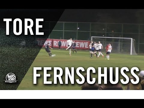 Mit Vollspann 'drauf! Tor von Nils Becker (FC Germania Großkrotzenburg)