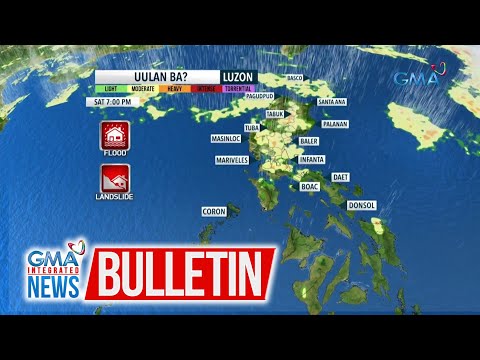 Asahan pa rin ang pag-ulan sa malaking bahagi ng bansa ngayong araw GMA Integrated News Bulletin