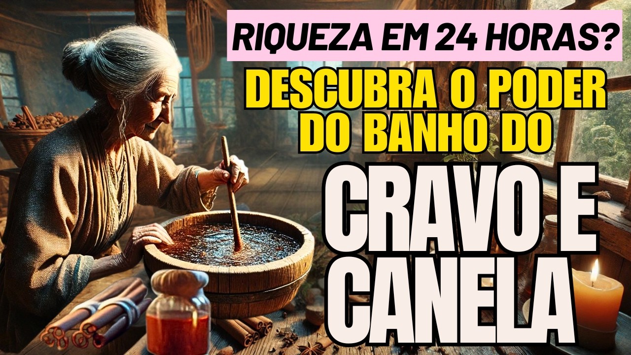 TOME BANHO de CRAVO E CANELA para ATRAIR RIQUEZA IMEDIATA! 🛁